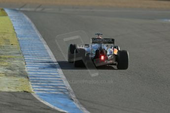 World © Octane Photographic Ltd. 2014 Formula 1 Winter Testing, Circuito de Velocidad, Jerez. Tuesday 28th January 2014. Day 1. Sahara Force India VJM07 – Sergio Perez. Digital Ref: 0882lb1d0117