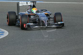 World © Octane Photographic Ltd. 2014 Formula 1 Winter Testing, Circuito de Velocidad, Jerez. Tuesday 28th January 2014. Day 1. Sauber C33 - Esteban Gutierrez. Digital Ref: 0882lb1d0154