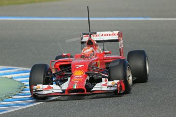 World © Octane Photographic Ltd. 2014 Formula 1 Winter Testing, Circuito de Velocidad, Jerez. Tuesday 28th January 2014. Day 1. Scuderia Ferrari F14T – Kimi Raikkonen. Digital Ref: 0882lb1d0204