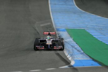 World © Octane Photographic Ltd. 2014 Formula 1 Winter Testing, Circuito de Velocidad, Jerez. Tuesday 28th January 2014. Day 1. Scuderia Toro Rosso STR9 - Jean-Eric Vergne. Digital Ref: 0882lb1d0307