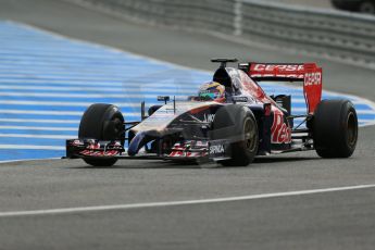 World © Octane Photographic Ltd. 2014 Formula 1 Winter Testing, Circuito de Velocidad, Jerez. Tuesday 28th January 2014. Day 1. Scuderia Toro Rosso STR9 - Jean-Eric Vergne. Digital Ref: 0882lb1d0318