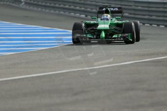 World © Octane Photographic Ltd. 2014 Formula 1 Winter Testing, Circuito de Velocidad, Jerez. Tuesday 28th January 2014. Day 1. Caterham F1 Team CT05 – Marcus Ericsson. Digital Ref: 0882lb1d0334