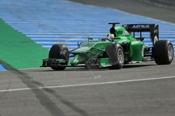 World © Octane Photographic Ltd. 2014 Formula 1 Winter Testing, Circuito de Velocidad, Jerez. Tuesday 28th January 2014. Day 1. Caterham F1 Team CT05 – Marcus Ericsson. Digital Ref: 0882lb1d0341