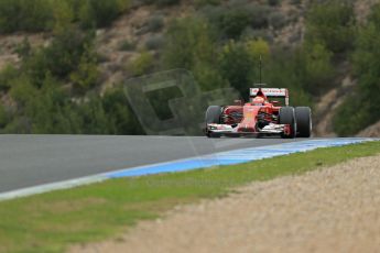 World © Octane Photographic Ltd. 2014 Formula 1 Winter Testing, Circuito de Velocidad, Jerez. Tuesday 28th January 2014. Day 1. Scuderia Ferrari F14T – Kimi Raikkonen. Digital Ref: 0882lb1d0472