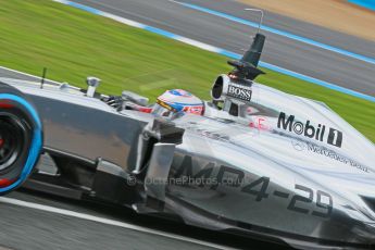 World © Octane Photographic Ltd. 2014 Formula 1 Winter Testing, Circuito de Velocidad, Jerez. Wednesday 29th January 2014. Day 2. McLaren Mercedes MP4/29 - Jenson Button. Digital Ref: 0886cb1d0038