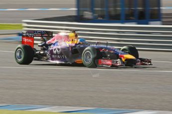 World © Octane Photographic Ltd. 2014 Formula 1 Winter Testing, Circuito de Velocidad, Jerez. Wednesday 29th January 2014. Day 2. Infiniti Red Bull Racing RB10 - Sebastian Vettel. Digital Ref: 0886cb1d0129