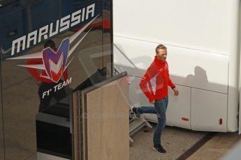World © Octane Photographic Ltd. 2014 Formula 1 Winter Testing, Circuito de Velocidad, Jerez. Wednesday 29th January 2014. Day 2. Marussia F1 Team - Max Chilton. Digital Ref: 0886cb1d0306