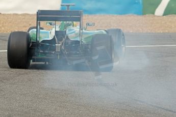 World © Octane Photographic Ltd. 2014 Formula 1 Winter Testing, Circuito de Velocidad, Jerez. Wednesday 29th January 2014. Day 2. Caterham F1 Team CT05 – Marcus Ericsson. Digital Ref: 0886cb1d0356