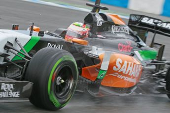 World © Octane Photographic Ltd. 2014 Formula 1 Winter Testing, Circuito de Velocidad, Jerez. Wednesday 29th January 2014. Day 2. Sahara Force India VJM07 – Sergio Perez. Digital Ref: 0886cb1d9870
