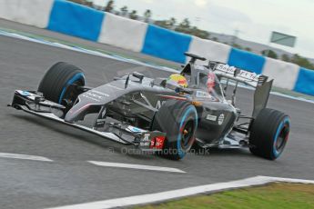 World © Octane Photographic Ltd. 2014 Formula 1 Winter Testing, Circuito de Velocidad, Jerez. Wednesday 29th January 2014. Day 2. Sauber C33 Ferrari - Esteban Gutierrez. Digital Ref: 0886cb1d9873