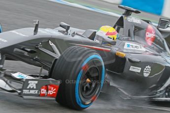 World © Octane Photographic Ltd. 2014 Formula 1 Winter Testing, Circuito de Velocidad, Jerez. Wednesday 29th January 2014. Day 2. Sauber C33 Ferrari - Esteban Gutierrez. Digital Ref: 0886cb1d9875