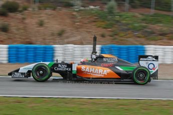 World © Octane Photographic Ltd. 2014 Formula 1 Winter Testing, Circuito de Velocidad, Jerez. Wednesday 29th January 2014. Day 2. Sahara Force India VJM07 – Sergio Perez. Digital Ref: 0886cb1d9898