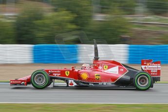 World © Octane Photographic Ltd. 2014 Formula 1 Winter Testing, Circuito de Velocidad, Jerez. Wednesday 29th January 2014. Day 2. Scuderia Ferrari F14T – Kimi Raikkonen. Digital Ref: 0886cb1d9918