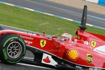 World © Octane Photographic Ltd. 2014 Formula 1 Winter Testing, Circuito de Velocidad, Jerez. Wednesday 29th January 2014. Day 2. Scuderia Ferrari F14T – Kimi Raikkonen. Digital Ref: 0886cb1d9970