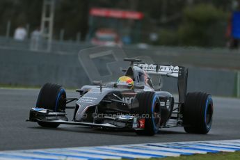 World © Octane Photographic Ltd. 2014 Formula 1 Winter Testing, Circuito de Velocidad, Jerez. Wednesday 29th January 2014. Day 2. Sauber C33 - Esteban Gutierrez. Digital Ref: 0886lb1d0651