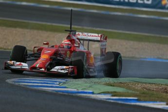 World © Octane Photographic Ltd. 2014 Formula 1 Winter Testing, Circuito de Velocidad, Jerez. Wednesday 29th January 2014. Day 2. Scuderia Ferrari F14T – Kimi Raikkonen. Digital Ref: 0886lb1d0719