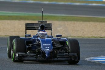 World © Octane Photographic Ltd. 2014 Formula 1 Winter Testing, Circuito de Velocidad, Jerez. Wednesday 29th January 2014. Day 2. Williams FW36 – Valtteri Bottas Digital Ref: 0886lb1d0745