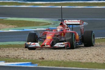 World © Octane Photographic Ltd. 2014 Formula 1 Winter Testing, Circuito de Velocidad, Jerez. Wednesday 29th January 2014. Day 2. Scuderia Ferrari F14T – Kimi Raikkonen. Digital Ref: 0886lb1d0755