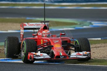 World © Octane Photographic Ltd. 2014 Formula 1 Winter Testing, Circuito de Velocidad, Jerez. Wednesday 29th January 2014. Day 2. Scuderia Ferrari F14T – Kimi Raikkonen. Digital Ref: 0886lb1d0766