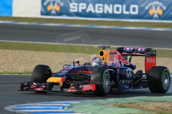World © Octane Photographic Ltd. 2014 Formula 1 Winter Testing, Circuito de Velocidad, Jerez. Wednesday 29th January 2014. Day 2. Infiniti Red Bull Racing RB10 - Sebastian Vettel. Digital Ref: 0886lb1d0813