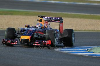 World © Octane Photographic Ltd. 2014 Formula 1 Winter Testing, Circuito de Velocidad, Jerez. Wednesday 29th January 2014. Day 2. Infiniti Red Bull Racing RB10 - Sebastian Vettel. Digital Ref: 0886lb1d0815