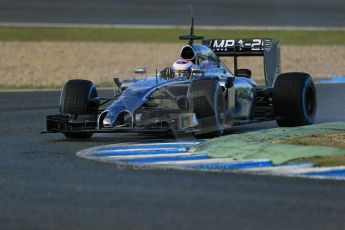 World © Octane Photographic Ltd. 2014 Formula 1 Winter Testing, Circuito de Velocidad, Jerez. Wednesday 29th January 2014. Day 2. McLaren Mercedes MP4/29 - Jenson Button. Digital Ref: 0886lb1d0825