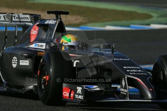 World © Octane Photographic Ltd. 2014 Formula 1 Winter Testing, Circuito de Velocidad, Jerez. Wednesday 29th January 2014. Day 2. Sauber C33 Ferrari - Esteban Gutierrez. Digital Ref: 0886lb1d0877