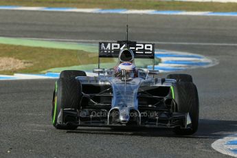 World © Octane Photographic Ltd. 2014 Formula 1 Winter Testing, Circuito de Velocidad, Jerez. Wednesday 29th January 2014. Day 2. McLaren Mercedes MP4/29 - Jenson Button. Digital Ref: 0886lb1d1006