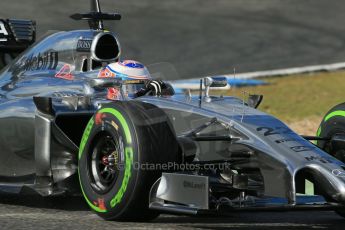 World © Octane Photographic Ltd. 2014 Formula 1 Winter Testing, Circuito de Velocidad, Jerez. Wednesday 29th January 2014. Day 2. McLaren Mercedes MP4/29 - Jenson Button. Digital Ref: 0886lb1d1013