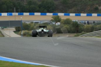 World © Octane Photographic Ltd. 2014 Formula 1 Winter Testing, Circuito de Velocidad, Jerez. Wednesday 29th January 2014. Day 2. Caterham F1 Team CT05 – Marcus Ericsson. Digital Ref: 0886lb1d1158