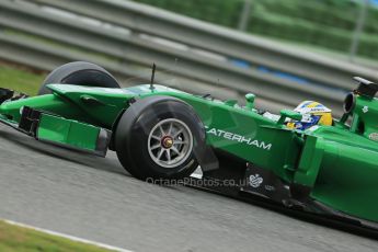 World © Octane Photographic Ltd. 2014 Formula 1 Winter Testing, Circuito de Velocidad, Jerez. Wednesday 29th January 2014. Day 2. Caterham F1 Team CT05 – Marcus Ericsson. Digital Ref: 0886lb1d1198