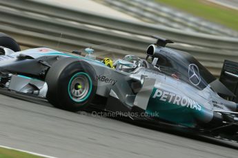 World © Octane Photographic Ltd. 2014 Formula 1 Winter Testing, Circuito de Velocidad, Jerez. Wednesday 29th January 2014. Day 2. Mercedes AMG Petronas F1 W05 - Nico Rosberg. Digital Ref: 0886lb1d1208