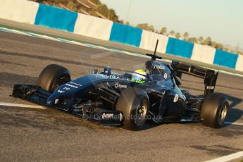 World © Octane Photographic Ltd. 2014 Formula 1 Winter Testing, Circuito de Velocidad, Jerez. Thursday 30th January 2014. Day 3. Williams FW36 – Felipe Massa. Digital Ref: 0887cb1d0380