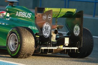 World © Octane Photographic Ltd. 2014 Formula 1 Winter Testing, Circuito de Velocidad, Jerez. Thursday 30th January 2014. Day 3. Caterham F1 Team CT05 – Robin Frijns. Digital Ref: 0887cb1d0389