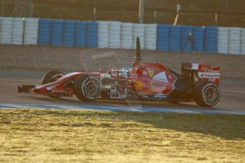 World © Octane Photographic Ltd. 2014 Formula 1 Winter Testing, Circuito de Velocidad, Jerez. Thursday 30th January 2014. Day 3. Scuderia Ferrari F14T - Fernando Alonso. Digital Ref: 0887cb1d0405