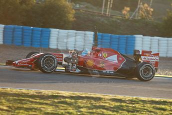 World © Octane Photographic Ltd. 2014 Formula 1 Winter Testing, Circuito de Velocidad, Jerez. Thursday 30th January 2014. Day 3. Scuderia Ferrari F14T - Fernando Alonso. Digital Ref: 0887cb1d0411