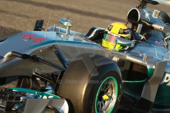 World © Octane Photographic Ltd. 2014 Formula 1 Winter Testing, Circuito de Velocidad, Jerez. Thursday 30th January 2014. Day 3. Mercedes AMG Petronas F1 W05 – Lewis Hamilton. Digital Ref: 0887cb1d0442