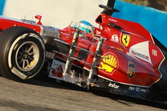 World © Octane Photographic Ltd. 2014 Formula 1 Winter Testing, Circuito de Velocidad, Jerez. Thursday 30th January 2014. Day 3. Scuderia Ferrari F14T - Fernando Alonso. Digital Ref: 0887cb1d0468
