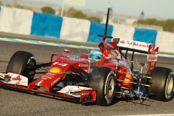 World © Octane Photographic Ltd. 2014 Formula 1 Winter Testing, Circuito de Velocidad, Jerez. Thursday 30th January 2014. Day 3. Scuderia Ferrari F14T - Fernando Alonso. Digital Ref: 0887cb1d0471