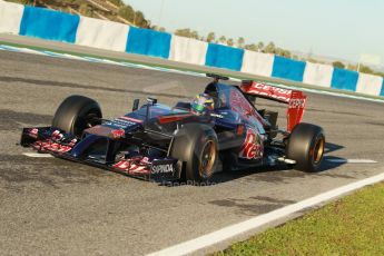 World © Octane Photographic Ltd. 2014 Formula 1 Winter Testing, Circuito de Velocidad, Jerez. Thursday 30th January 2014. Day 3. Scuderia Toro Rosso STR9 - Jean-Eric Vergne. Digital Ref: 0887cb1d0499
