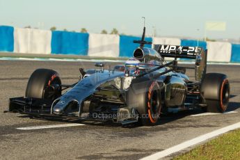 World © Octane Photographic Ltd. 2014 Formula 1 Winter Testing, Circuito de Velocidad, Jerez. Thursday 30th January 2014. Day 3. McLaren Mercedes MP4/29 - Jenson Button. Digital Ref: 0887cb1d0521