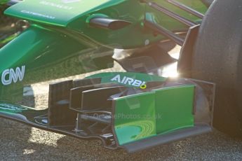 World © Octane Photographic Ltd. 2014 Formula 1 Winter Testing, Circuito de Velocidad, Jerez. Thursday 30th January 2014. Day 3. Caterham F1 Team CT05 – Robin Frijns. Digital Ref: 0887cb1d0590