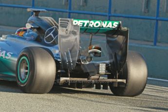 World © Octane Photographic Ltd. 2014 Formula 1 Winter Testing, Circuito de Velocidad, Jerez. Thursday 30th January 2014. Day 3. Mercedes AMG Petronas F1 W05 – Lewis Hamilton. Digital Ref: 0887cb1d0604