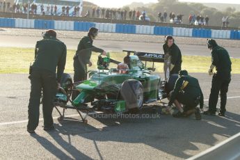 World © Octane Photographic Ltd. 2014 Formula 1 Winter Testing, Circuito de Velocidad, Jerez. Thursday 30th January 2014. Day 3. Caterham F1 Team CT05 – Robin Frijns. Digital Ref: 0887cb1d0608