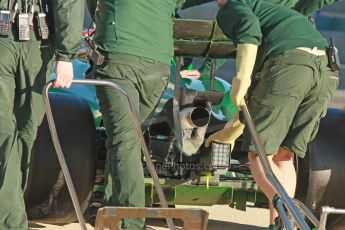 World © Octane Photographic Ltd. 2014 Formula 1 Winter Testing, Circuito de Velocidad, Jerez. Thursday 30th January 2014. Day 3. Caterham F1 Team CT05 – Robin Frijns. Digital Ref: 0887cb1d0615
