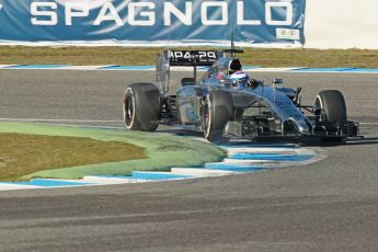 World © Octane Photographic Ltd. 2014 Formula 1 Winter Testing, Circuito de Velocidad, Jerez. Thursday 30th January 2014. Day 3. McLaren Mercedes MP4/29 - Jenson Button. Digital Ref: 0887cb1d0762