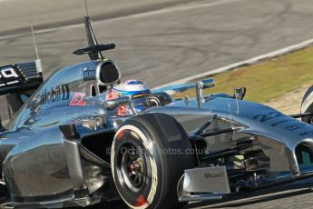 World © Octane Photographic Ltd. 2014 Formula 1 Winter Testing, Circuito de Velocidad, Jerez. Thursday 30th January 2014. Day 3. McLaren Mercedes MP4/29 - Jenson Button. Digital Ref: 0887cb1d0770