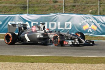 World © Octane Photographic Ltd. 2014 Formula 1 Winter Testing, Circuito de Velocidad, Jerez. Thursday 30th January 2014. Day 3. Sauber C33 Ferrari – Adrian Sutil. Digital Ref: 0887cb1d0822
