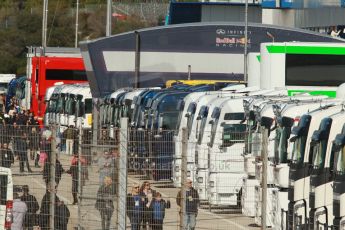 World © Octane Photographic Ltd. 2014 Formula 1 Winter Testing, Circuito de Velocidad, Jerez. Thursday 30th January 2014. Day 3. The paddock. Digital Ref: 0887cb1d0928
