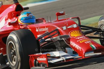 World © Octane Photographic Ltd. 2014 Formula 1 Winter Testing, Circuito de Velocidad, Jerez. Thursday 30th January 2014. Day 3. Scuderia Ferrari F14T - Fernando Alonso. Digital Ref: 0887cb1d0983